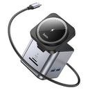PD 100W 9 in 1 USB-C Multi Function Docking Station with Magnetic Charging Pad (HB49)