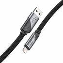 Metallic Flat Nylon Braided Fast Charging Cable (U119) 1.2 Meter