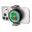 Magnetic Mobile Gaming AI Cooling Fan with RGB Light, 7300 RPM & Universal Clip (GA6)