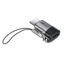 Premium Nylon Braided Lightning to USB-C Adapter | 60W Fast Charging & Data Sync Dongle (J19)