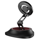 Magnetic Dashboard Phone Holder w/ Extra Wide Base, Rotatable & Foldable Multi-Hinge Arm (H90)