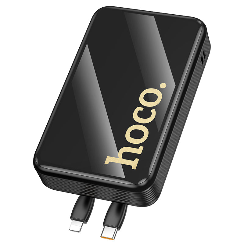22.5W PD+QC Power Bank w/ 2 Built-in Cables, LED % Display (20000mAh) (Q37A)
