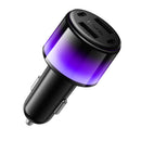 24W 4-Ports Fast Car Charger with 2x USB-C, 2x USB-A, LED Ambient Light (Z69)