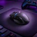 Premium Gaming Mouse with LED Display, Wired & Wireless Modes, 12000 DPI, RGB Light (GM651)