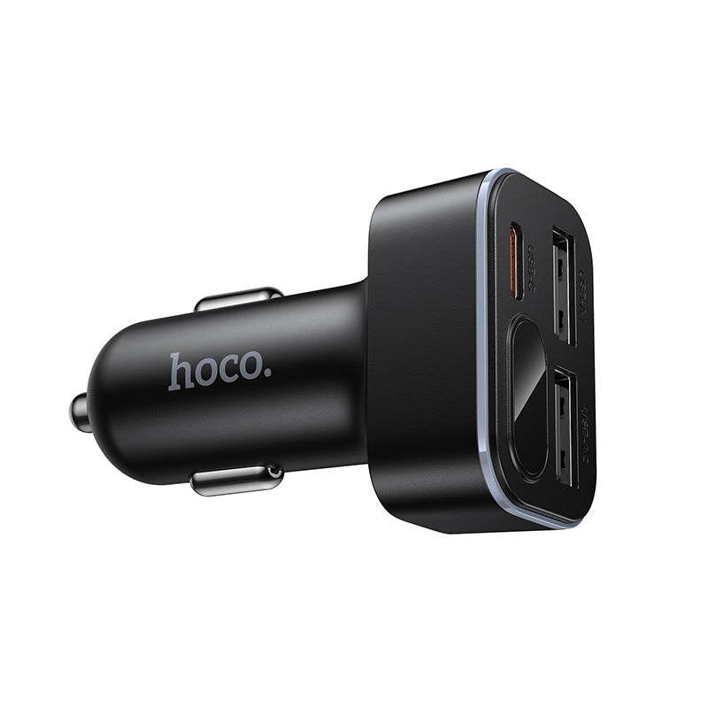 42W PD+QC 3-Ports Car Charger with 2x USB-A, 1x USB-C Outputs, LED Power Display (Z63A)
