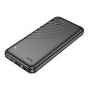 2.1A Power Bank w/ 2 USB, Ultra Thin (10000mAh) (J123) - Black