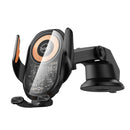 15W Wireless Charging Phone Holder for Windshield & Dashboard w/ Transparent Design (HW34)