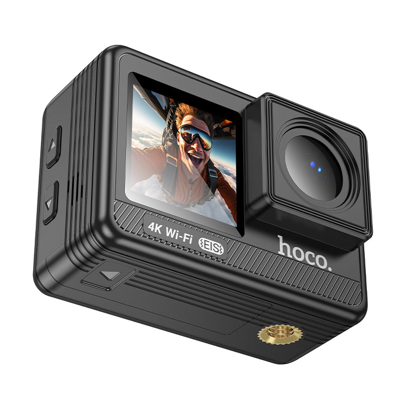 4K 2160P/60FPS Sports Camera w/ 12MP EIS Stabilization Anti Shake, 30M Waterproof, Front & Back Dual Screen (DV102)