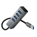 USB-A to 4x USB-A 4 in 1 USB Expansion Hub, 0.2M Wire, USB 3.0, 5GB PS (HB1B)