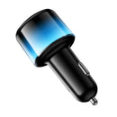 24W 4-Ports Fast Car Charger with 2x USB-C, 2x USB-A, LED Ambient Light (Z69)