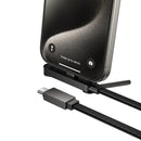 60W PD Nylon Braided Zinc Alloy Cable with Metallic Kick Stand (U150) USB C to USB C