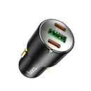 45W 3 Ports PD+QC (USB A & C x 2) Super Fast Car Charger (NZ6)