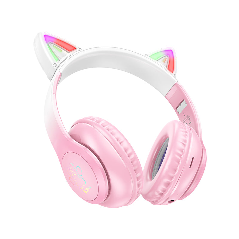 Bluetooth Cat Ear Headset w/ LED Light (W42)