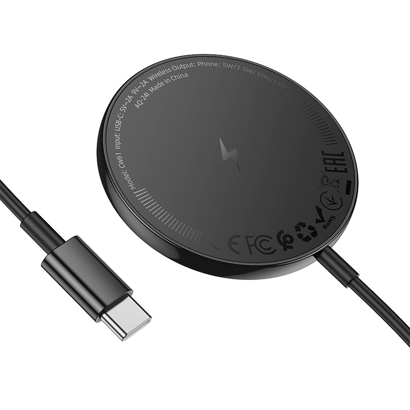 Ultra Thin 15W Magnetic 2 in 1 Wireless Charger w/ Digital Display (CW61)