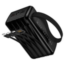 22.5W PD+QC Power Bank with 4 Built-in Cables, Digital Display, 2x LED Lights (30000mAh) (J173A)