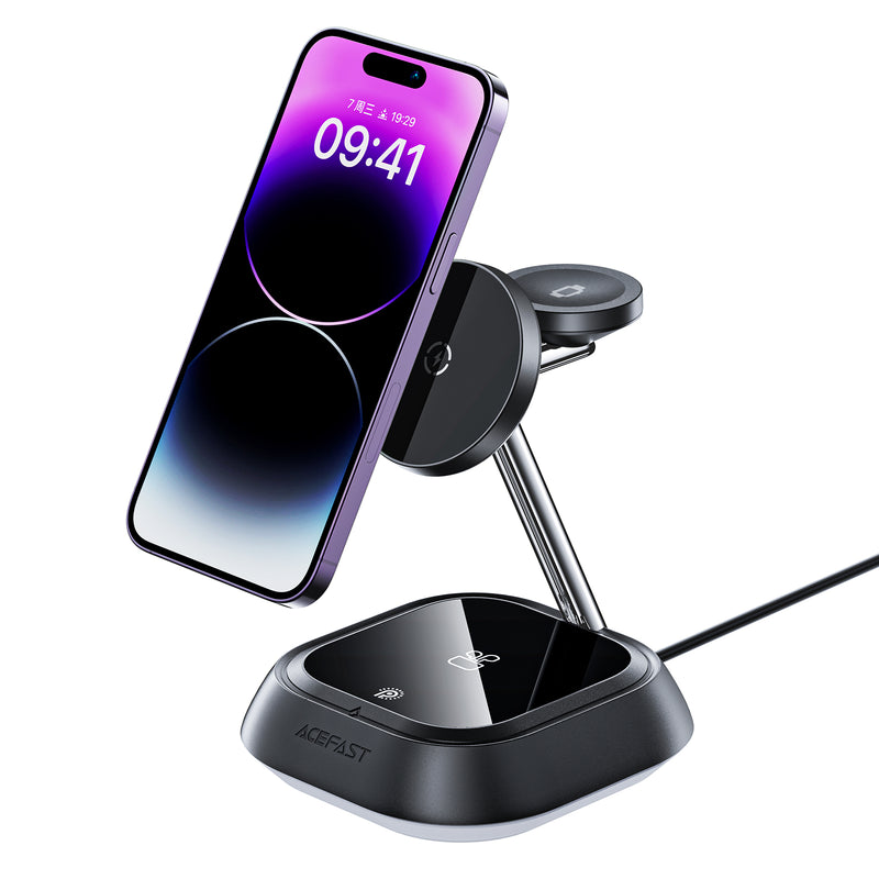 20.5W Premium 3-in-1 Magnetic Wireless Charger w/ Stylish Ambient Light (E16)