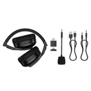 Premium Wireless Gaming Headset with Detachable Microphone, Wired Mode, 2.4G & Bluetooth Dual Wireless Mode (W114)