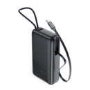 45W PD+QC Fast Charging Power Bank with LED Battery Display, Retractable USB-C Cable, CCC Certification (20000mAh) (M34)