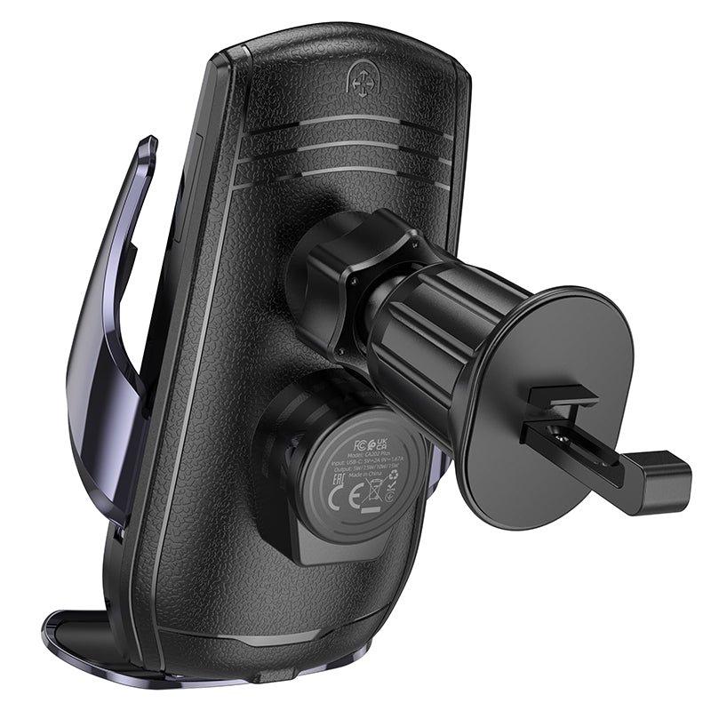 15W Automatic Clamping Wireless Charging Air Vent Phone Holder (CA202 Plus)