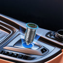 65W PD+QC Mini-Size Super Fast Car Charger with Metallic Body, LED Ring Light (B15)