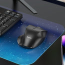 Ergonomic Wireless Mouse with Nano Receiver, Dual Mode 2.4G + Bluetooth, 3-Level Adjustable DPI (GM24)