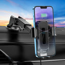 15W Automatic Clamping Wireless Charging Phone Holder for Windshield / Dashboard (HW3)