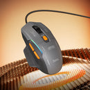 Ergonomic 6-Button Wired Gaming Mouse with LED Light, 12800 DPI (GM52)