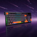 Multifunction Gaming Keyboard with Wired & Wireless Modes, RGB Light, Media Buttons (GM751)