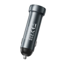 60W PD Dual USB-C Super Fast Car Charger with LED Ring Light (Z54B)