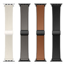 Leather Watch Strap with Magnetic Buckle for Apple Watch (WA34)