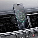 Qi2 15W Magnetic Wireless Charging Air Vent Phone Holder w/ Ambient Light (D33)