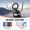 Magnetic Multi-Surface Suction Cup Phone Mount with Foldable Arm (H08)