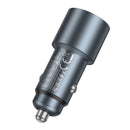 48W PD+QC Super Fast Car Charger w/ Metallic Body, LED Ring Light (Z60)