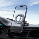Magnetic Dashboard Phone Holder w/ Ring Magnet, Foldable Design (H77)