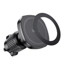 Strong Magnetic Air Vent Phone Holder w/ Hook Locking, Ring Metal Plate (H34)