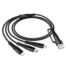 6-in-1 Nylon Braided Universal Multi-Charging Cable (X123)