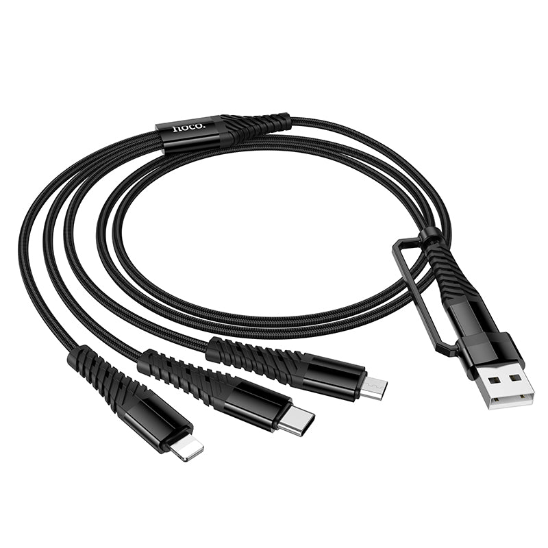 6-in-1 Nylon Braided Universal Multi-Charging Cable (X123)