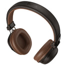 Leather Bluetooth Headset w/ 32 Hours, Air Soft Earmuff, Aux Input, Foldable Design (W64)