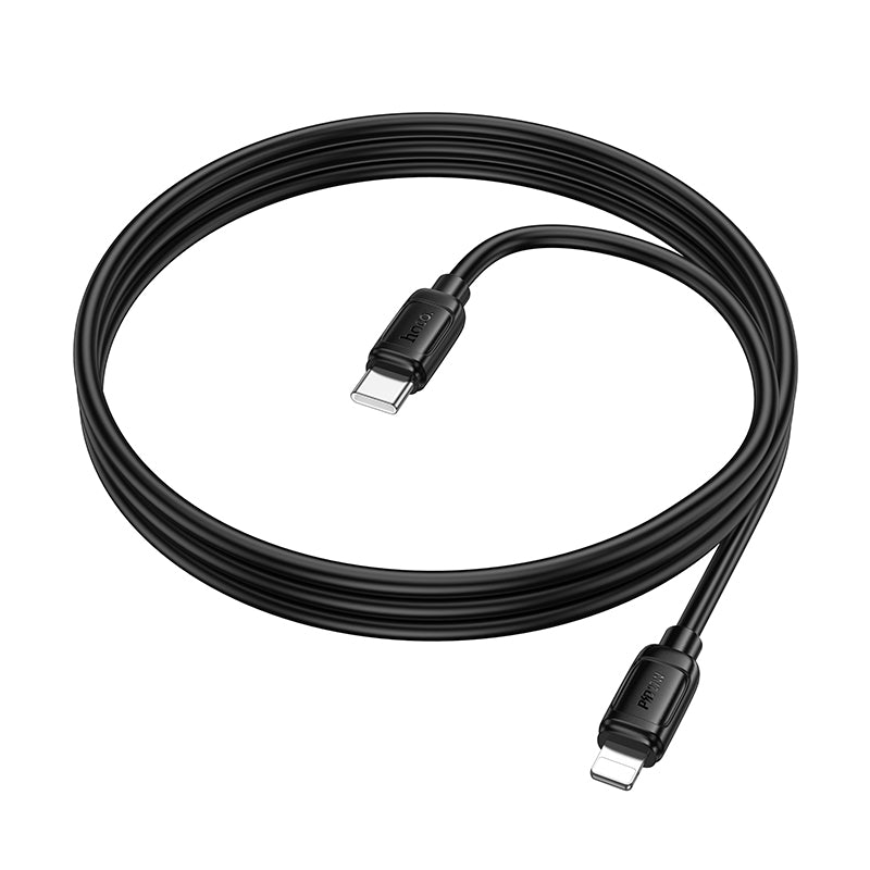 27W Fast Charging Cable - Lightning to Type C (X115) (Black)
