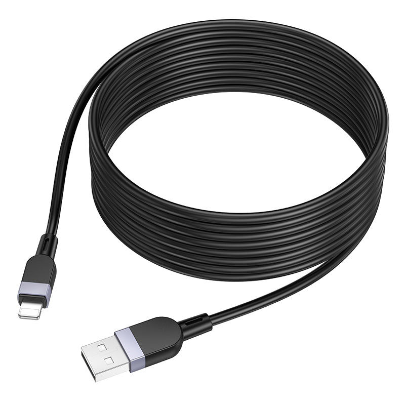 Soft Silicon Fast Charging Cable - Lightning (X109) 2 & 3 Meter