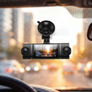 Premium 4-Way Dash Camera with 3" IPS HD Display, Dual 360° Rotatable Cabin & Rear Cameras with Wi-Fi App (DV17)