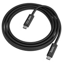 240W PD USB-C to USB-C Metallic Nylon Braided USB4 Full-Featured Cable with 8K HD Video, Audio, 40Gbps Data Sync (US15) 2 Meter