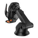 15W Wireless Charging Phone Holder for Windshield & Dashboard w/ Transparent Design (HW34)