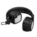 Leather Bluetooth Headset with Mirror LED Light, Gen 6.0 Bluetooth (W72)