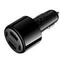 24W 4-Ports Fast Car Charger with 2x USB-C, 2x USB-A, LED Ambient Light (Z69)