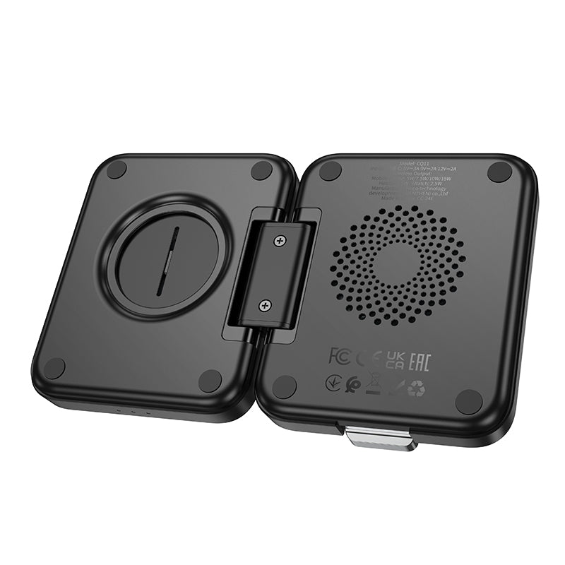 15W 3-in-1 Magnetic Wireless Fast Charger with Foldable Design (CQ11)