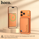 Magnetic 20W PD+QC Wireless Charging Power Bank with Digital Display, 15mm Ultra Thin, Orange Metallic Body (10000mAh) (Q34)
