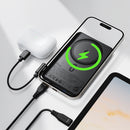 Magnetic 20W PD+QC Wireless Charging Power Bank, 10mm Ultra Thin, Detachable Cable, CCC Certification (5000mAh) (M30)