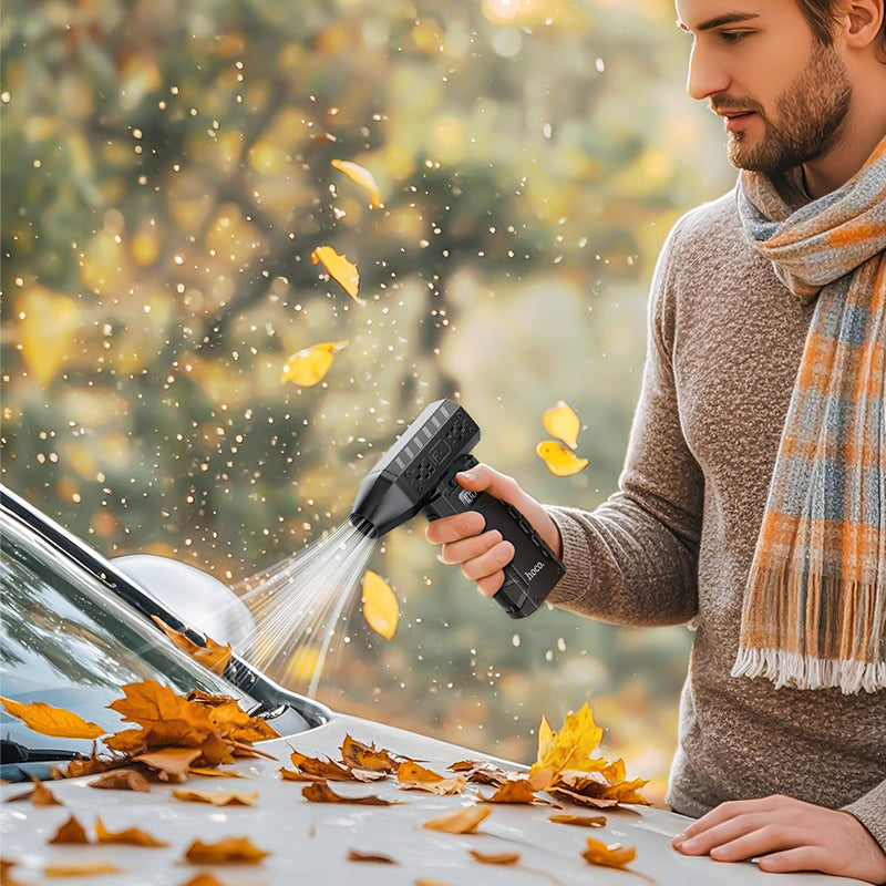 Portable High-Power Fan with 80,000 RPM Ultra-High Speed, Rechargeable Cooling Fan with Digital Display (HX67)