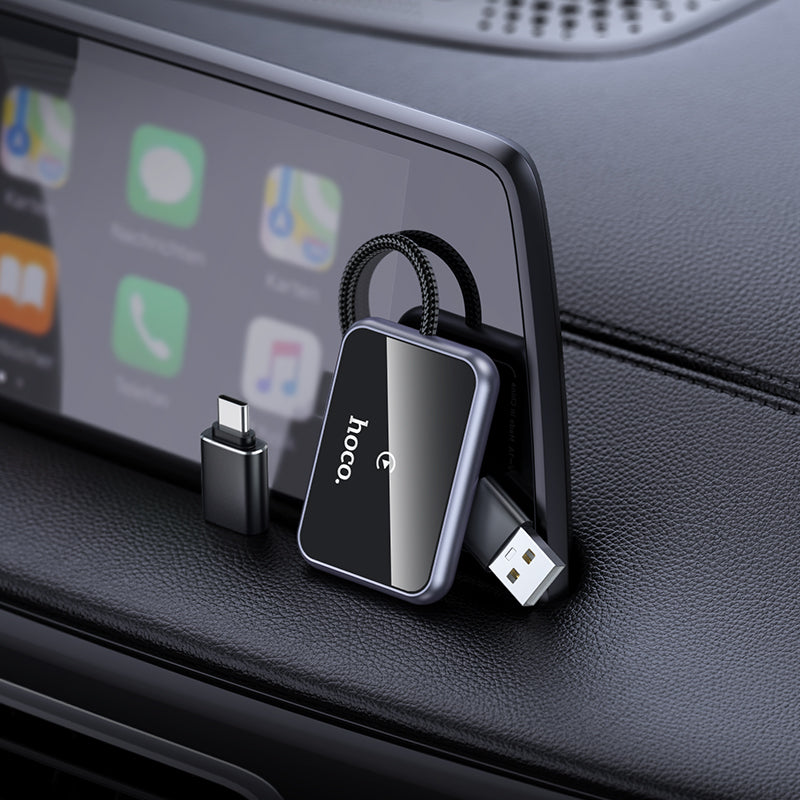 Wireless Adaptor for Apple Car Play w/ USB-A & USB-C Plug (HU1)
